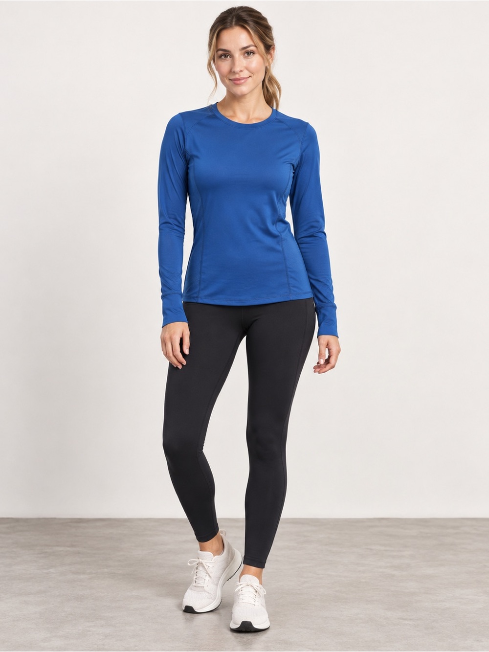 NWOT Spyder Women's Long-Sleeve Crew Neck Top in Blue